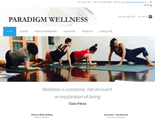 Tablet Screenshot of paradigm-wellness.com